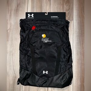 Black Under Armour Drawstring Bag